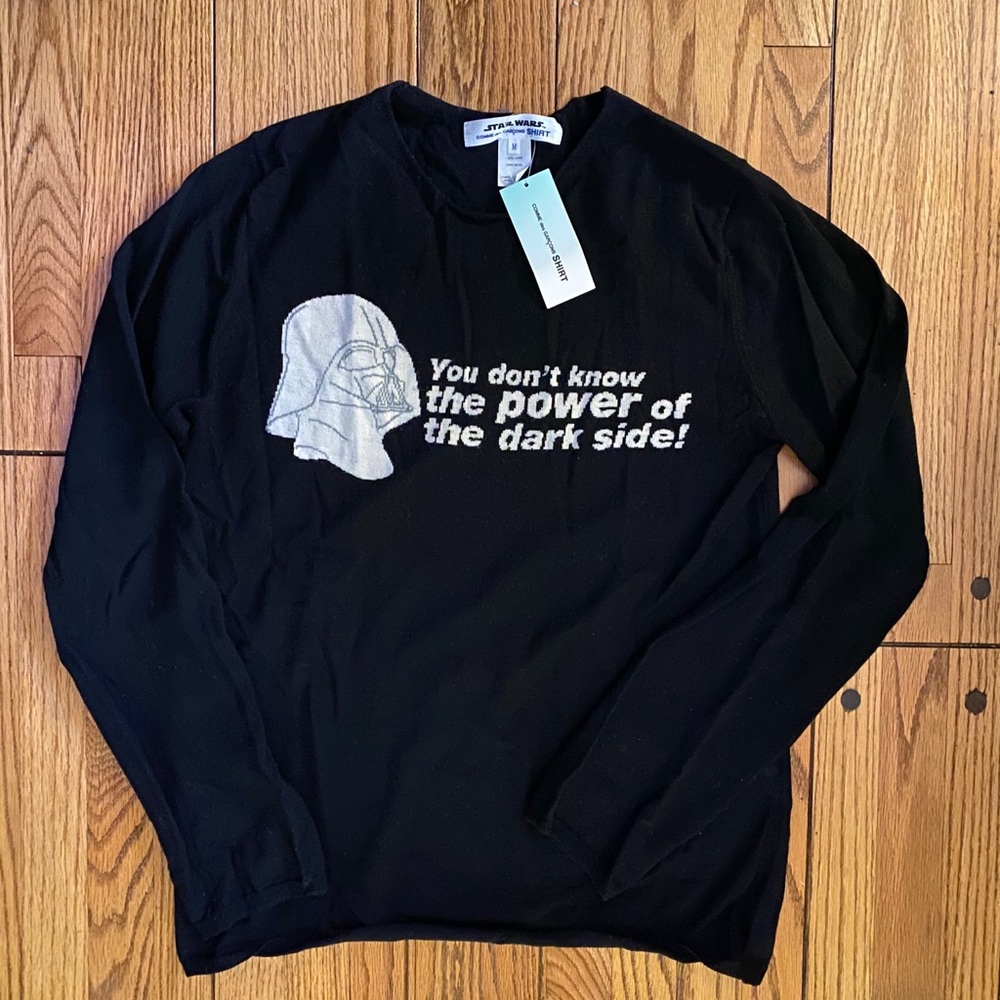 Commes de Garçon Star War Darth Vader sweater wool